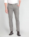 ARROW Regular Fit Men Grey Trousers