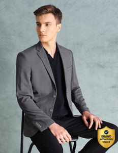 ARROW Self Design Single Breasted Formal Men
