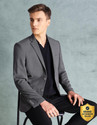 ARROW Self Design Single Breasted Formal Men