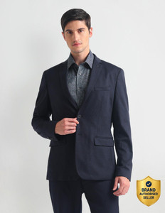 ARROW Solid Single Breasted Formal Men Blazer