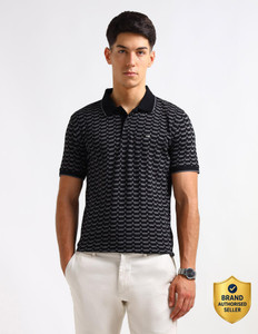 Arrow Sport Geometric Print Men Polo Neck