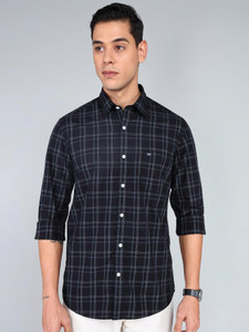 Arrow Sport Men Checkered Casual Black Blue