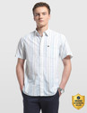 Arrow Sport Men Regular Fit Striped Spread