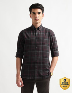 Arrow Sport Men Self Design Casual Multicolor
