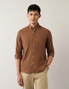 Arrow Sport Men Solid Casual Brown Shirt