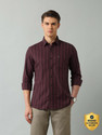 Arrow Sport Men Striped Casual Red Shirt