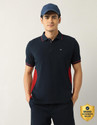 Arrow Sport Solid Colorblock Men Polo Neck