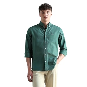 Arrow Sport Solid Slim Fit Cotton Shirt