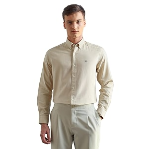 Arrow Sport Solid Slim Fit Cotton Shirt