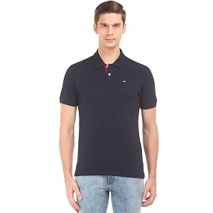 Arrow Sports Mens Solid Regular Fit Polo