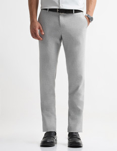 ARROW Tapered Men Grey Trousers