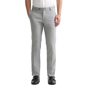 Arrow Textured Tapered Fit Formal Trousers for
