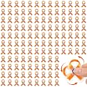 Arrowbash 100 Pcs Orange Ribbon Fidget Spinner Bulk Leukemia Awareness Gift