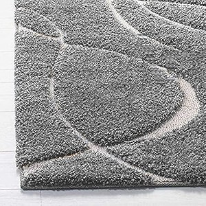 design polyester shaggy bedside runner soft rug for bedroom living room kitchengrey size 2x4 feet