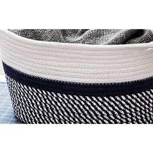 arsh textile jute basket handcrafted woven storage planter basket- purpose bag with handle for living room bathroom laundry amp toys multi 8x14x6 inch