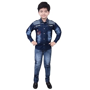arshia fashions boys boys shirt and jeans set