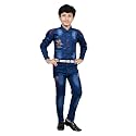 Arshia Fashions Boys Shirt and Denim Jeans Set Dark Blue