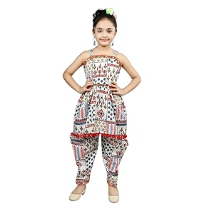 Arshia Fashions Girls Kurta and Dhoti Pant