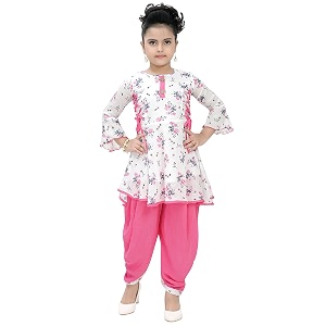 arshia fashions girls kurti and dhoti set gr00465