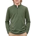 Arshiner Boy's Quarter Zip Pullover Lightweight Mock Neck Active Tops