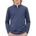 Arshiner Boy's Quarter Zip Pullover Lightweight Mock Neck Active Tops