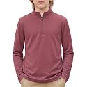 Arshiner Boy's Quarter Zip Pullover Lightweight Mock Neck Active Tops