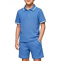 Arshiner Boys 2 Piece Outfits Button Polo