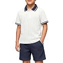 Arshiner Boys 2 Piece Outfits Button Polo