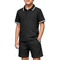 Arshiner Boys 2 Piece Outfits Button Polo