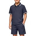 Arshiner Boys 2 Piece Outfits Button Polo