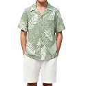 Arshiner Boys 2 PieceTextured Button Down Shirt and Shorts
