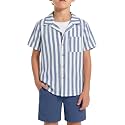 Arshiner Boys 2 PieceTextured Button Down Shirt and Shorts