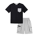 Arshiner Boys39 2-Piece Cotton Outfit Short Sleeve