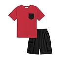 Arshiner Boys39 2-Piece Cotton Outfit Short Sleeve