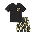 Arshiner Boys39 2-Piece Cotton Outfit Short Sleeve