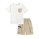 Arshiner Boys39 2-Piece Cotton Outfit Short Sleeve