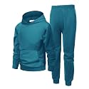 Arshiner Boys Athletic Sweatsuit Pullover Hoodie Sweatshirt and Joggers Set