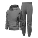 Arshiner Boys Athletic Sweatsuit Pullover Hoodie Sweatshirt and Joggers Set