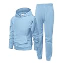 Arshiner Boys Athletic Sweatsuit Pullover Hoodie Sweatshirt and Joggers Set