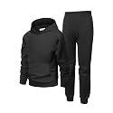 Arshiner Boys Athletic Sweatsuit Pullover Hoodie Sweatshirt and Joggers Set