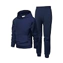 Arshiner Boys Athletic Sweatsuit Pullover Hoodie Sweatshirt and Joggers Set