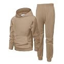 Arshiner Boys Athletic Sweatsuit Pullover Hoodie Sweatshirt and Joggers Set
