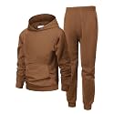 Arshiner Boys Athletic Sweatsuit Pullover Hoodie Sweatshirt and Joggers Set