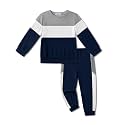 Arshiner Boys Clothes 2 Piece Pants Set Color Block Sweatsuits Fall Outfits
