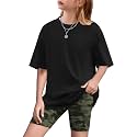 Arshiner Girls 2 Piece Outfit Summer Oversized Tops and Biker Shorts Set