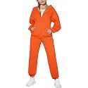 Arshiner Girls 2 Piece Outfits Zip Up Sweatshirts and Sweatpants Tracksuits