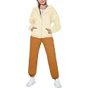 Arshiner Girls 2 Piece Outfits Zip Up Sweatshirts and Sweatpants Tracksuits