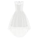 Arshiner Girls Dresses Formal Party Wedding Tulle Contrast Mesh Dress