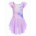 Arshiner Girls Ruffle Sleeve Ballet Leotard Criss-Cross Back Dance Dresses