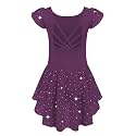 Arshiner Girls Ruffle Sleeve Ballet Leotard Criss-Cross Back Dance Dresses